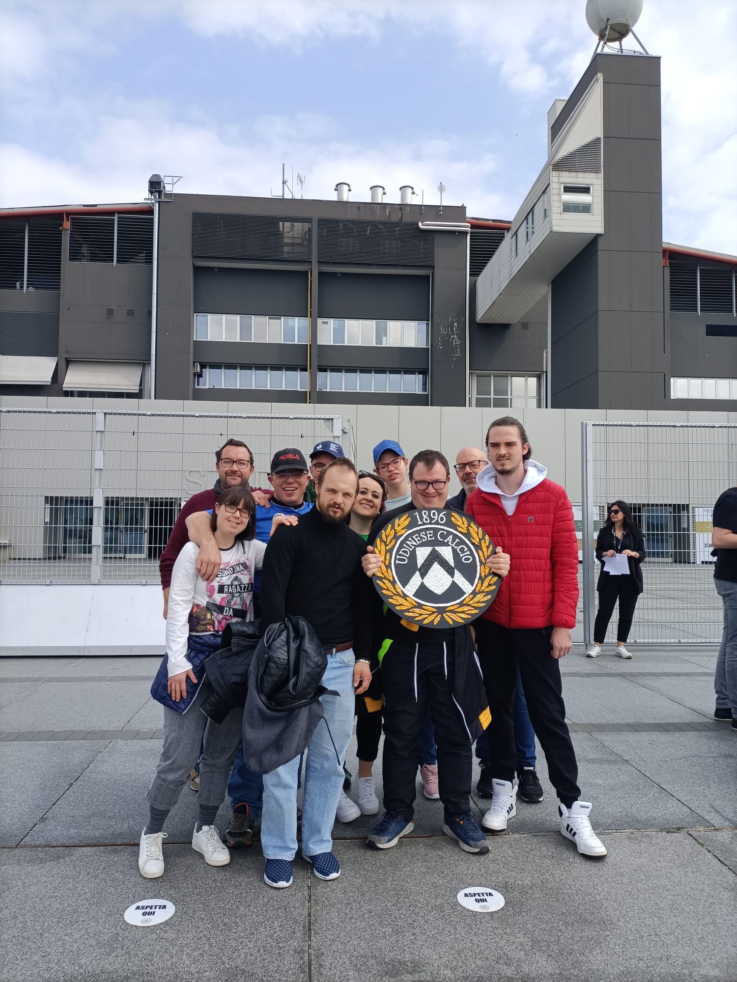 utenti campp rivarotta presso stadio Friuli di Udine