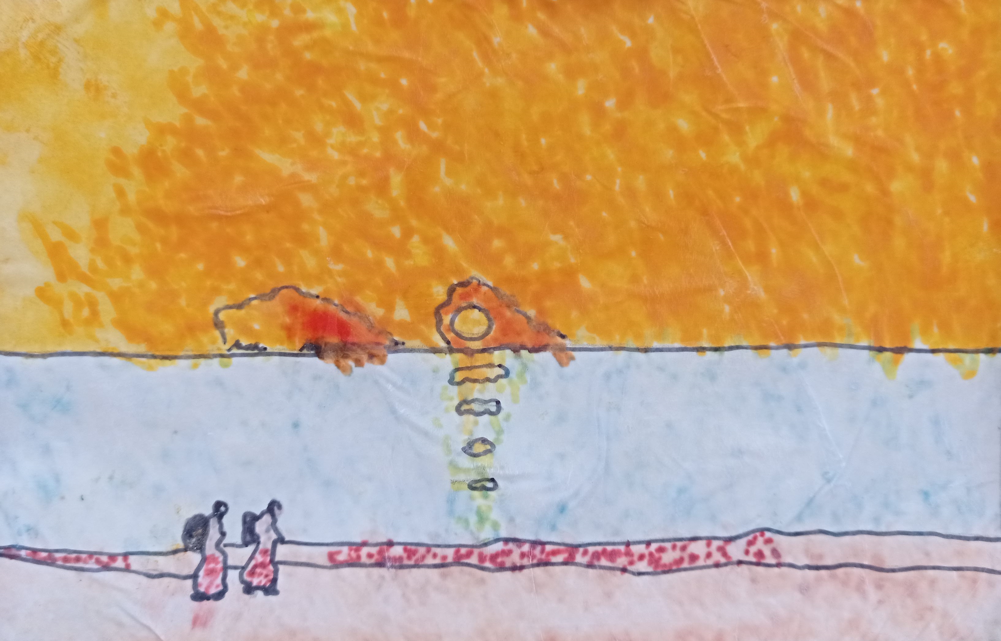 disegno astratto fatto da persona con disabilita' disegno astratto fatto da persona con disabilita'
