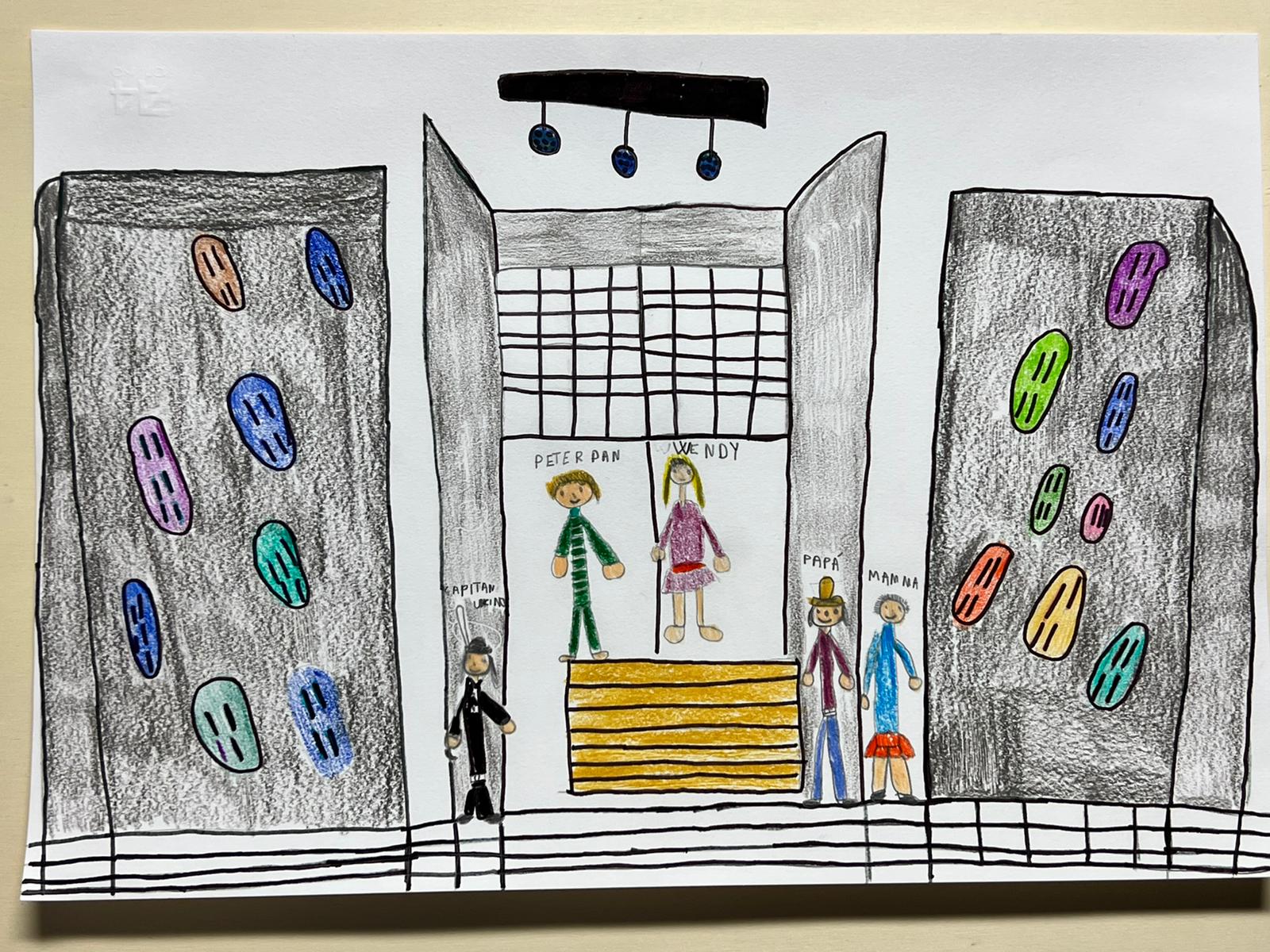 disegno di edificio fatto da persona con disabilitàdisegno di edificio fatto da persona con disabilitÃÂ